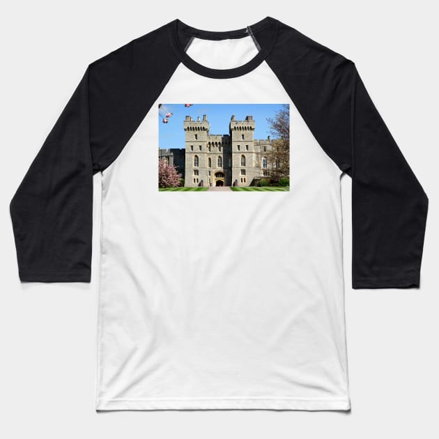 Windsor Castle South Wing Baseball T-Shirt by jwwallace